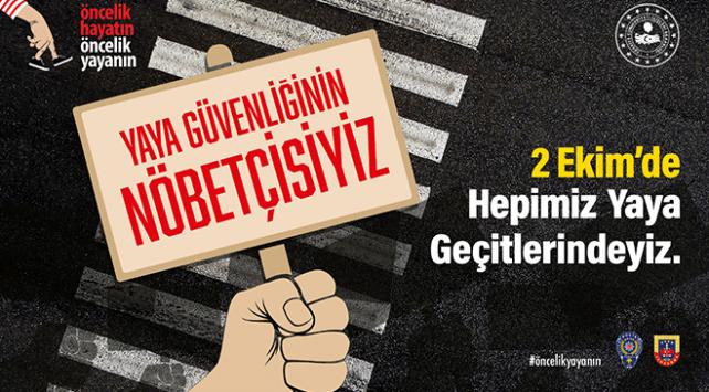 Trafikte 200 bin kolluk görevlisi yaya nöbeti tutacak