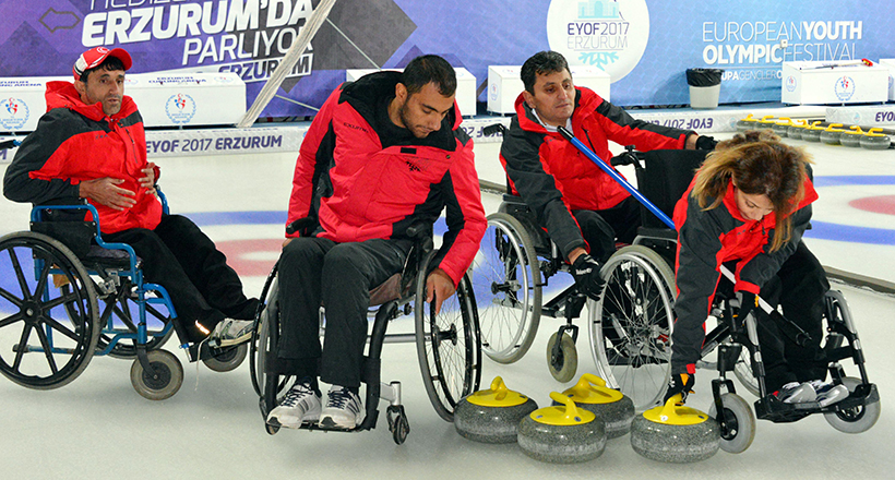 Tekerlekli Sandalye Curling Turnuvası