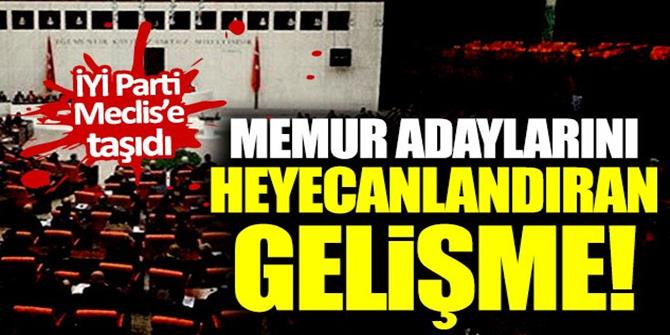 Bahşi, memur adaylarının sorunlarını Meclis'e taşıdı