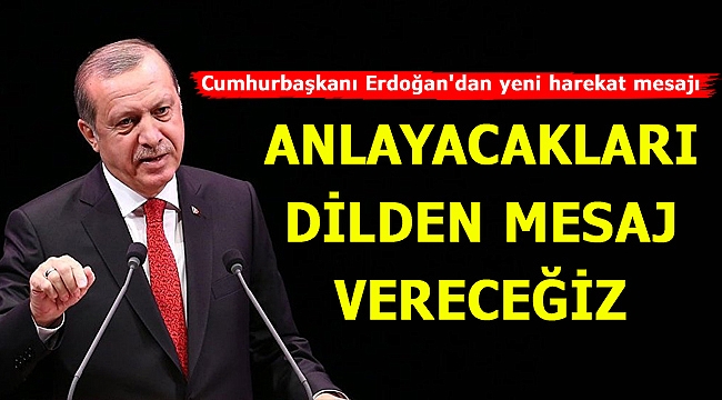 Cumhurbaşkanı Erdoğan'dan harekat mesajı!