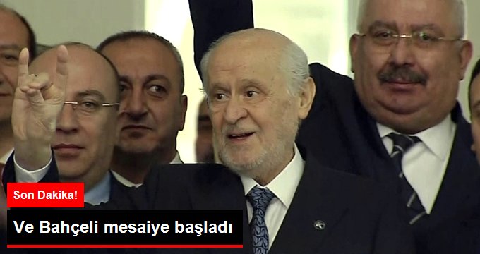 MHP Lideri Devlet Bahçeli, Genel Merkez binasında