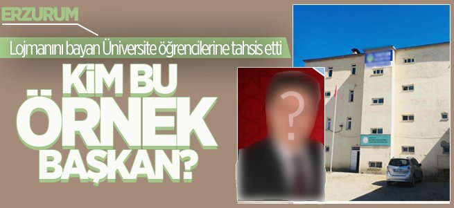 Başkan lojmanını bayan öğrencilere tahsis etti