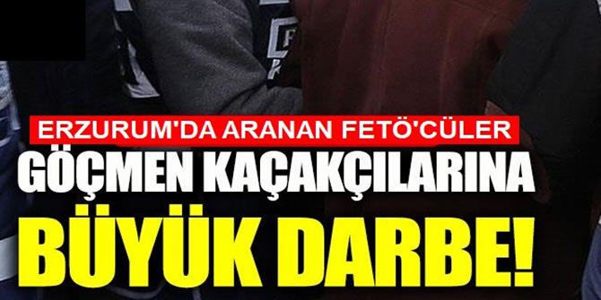 Erzurum'da aranan FETÖ'cü bakın ne yaparken yakalandılar
