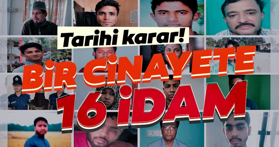 Tarihi karar: Bir cinayetten 16 kişiye idam cezası!