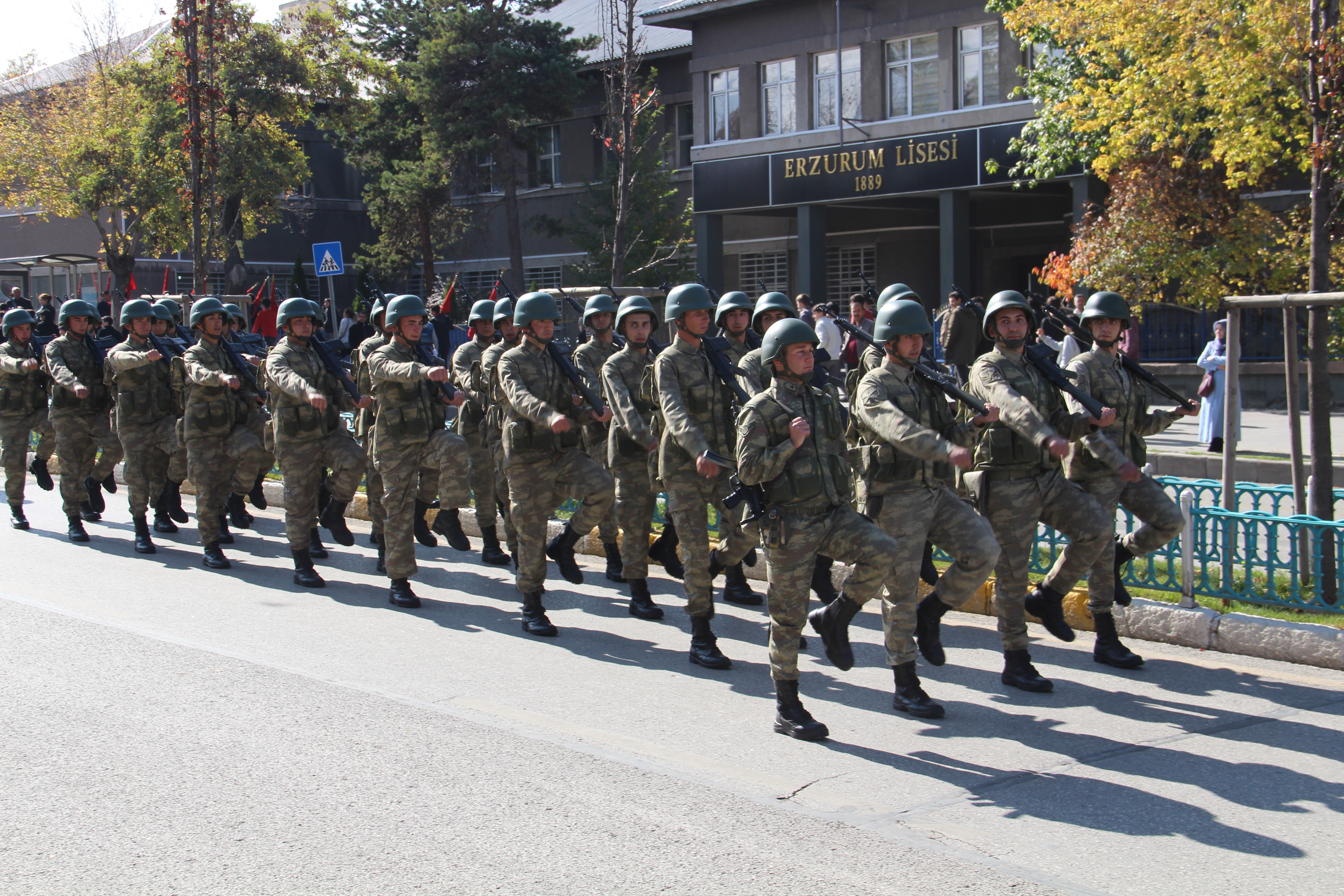 Erzurum’da 29 Ekim Cumhuriyet Bayramı kutlama provası