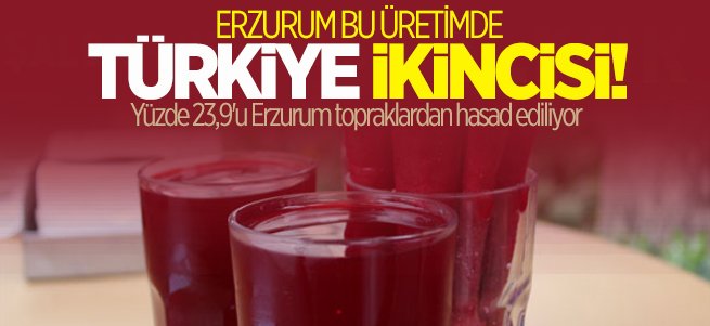 Erzurum şalgam üretiminde Türkiye ikincisi oldu
