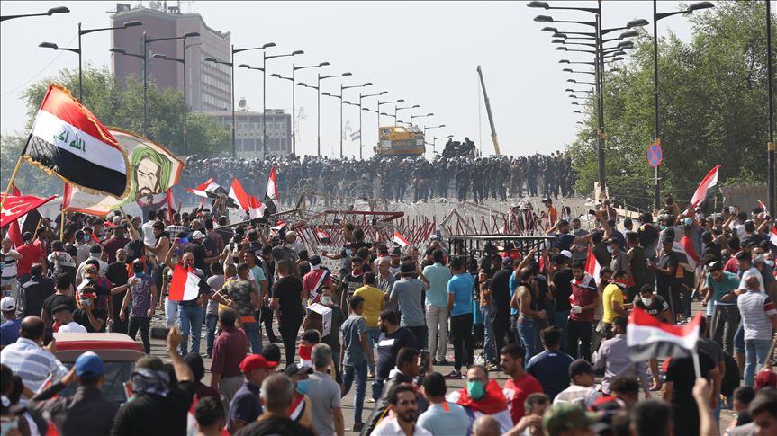 Bağdat'taki gösterilerde ölü sayısı 2'ye yükseldi