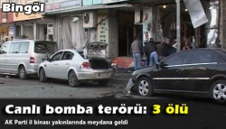 Canlı bombalı saldırı: 3 ölü