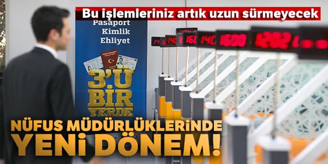 Nüfus müdürlüklerine yeni konsept