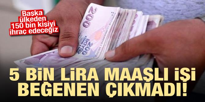 5 bin lira maaşı var ama çalışan yok!