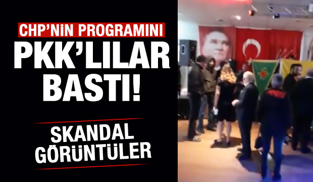 CHP'nin İsviçre'deki programını PKK yandaşları bastı!