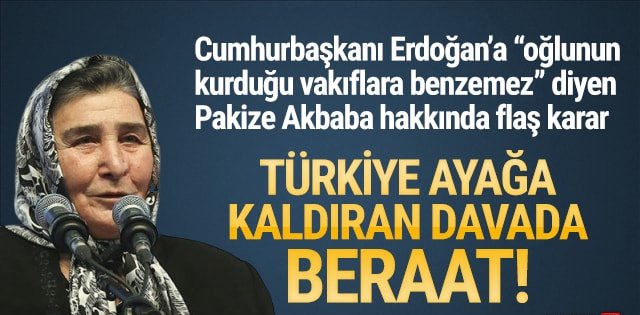 Saray'dan Pakize anne hakkında geri adım!