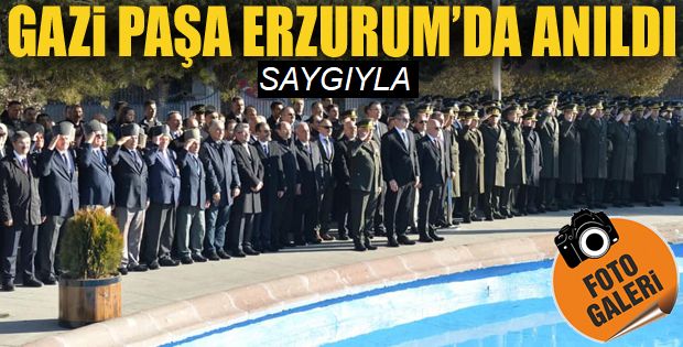 Büyük önder Erzurum'da anıldı