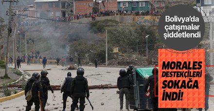 Bolivya'da ordu polise destek için sokağa indi