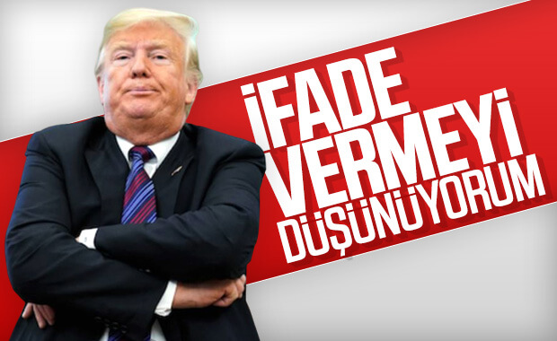 Trump: "Azil süreciyle ilgili ifade vermeyi düşünüyorum"