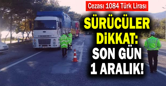 Kış lastiği için son gün 1 Aralık