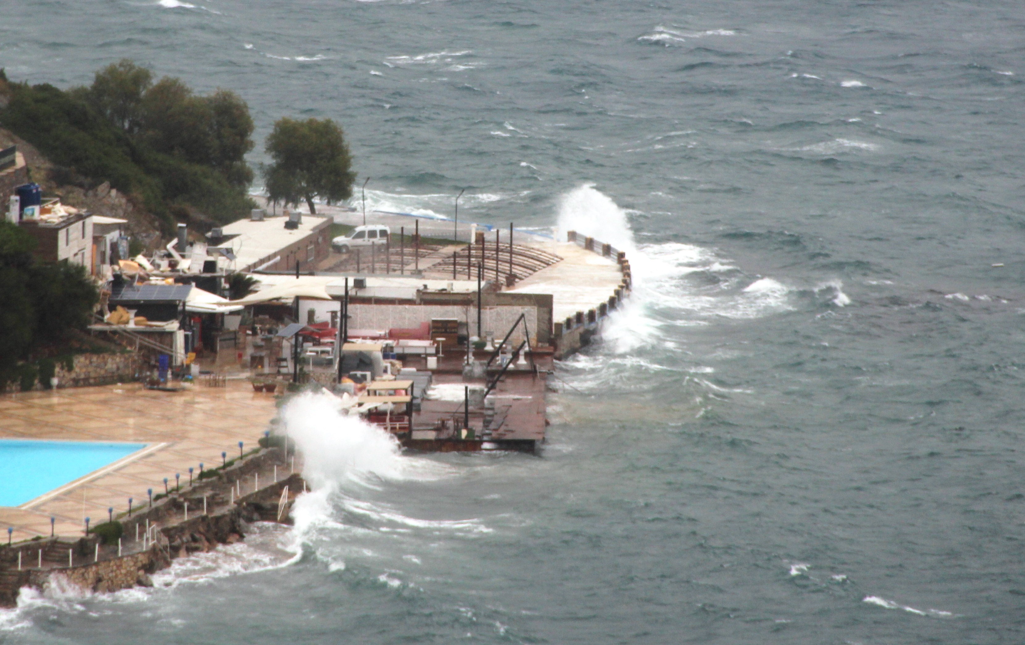 Bodrum’da fırtına kabusu