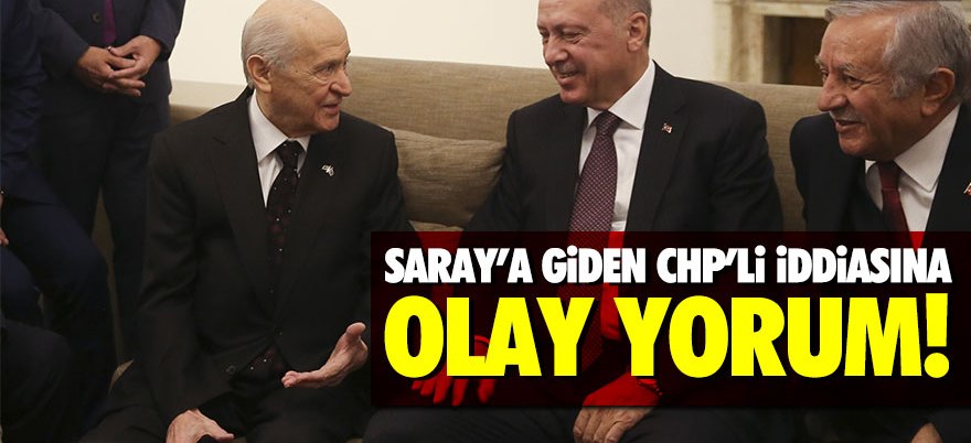 Bahçeli'den "Saray'a giden CHP'li" iddiasına olay yorum