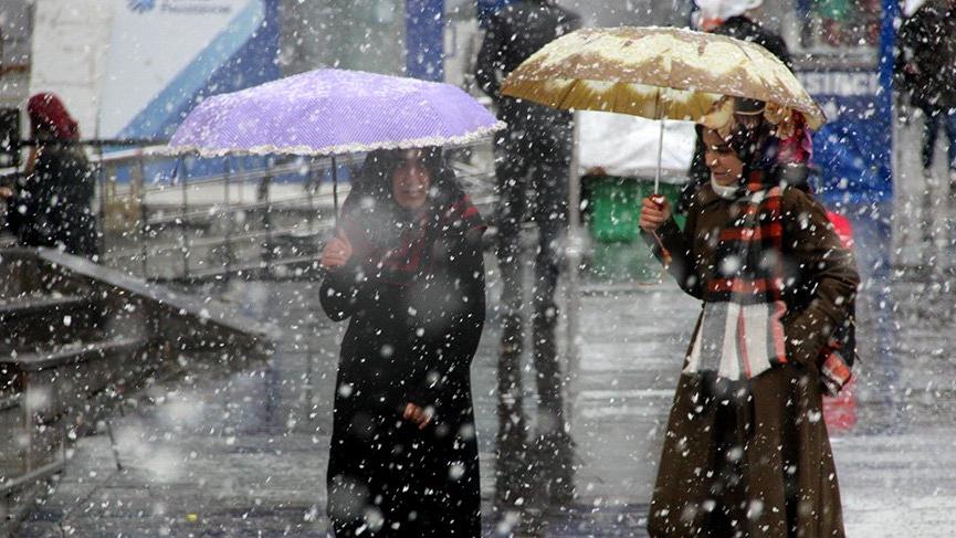 Meteoroloji'den kuvvetli yağış ve kar uyarısı