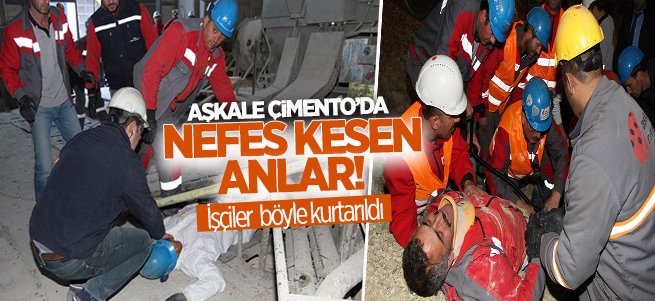 Aşkale çimentoda sıcak saatler yaşandı