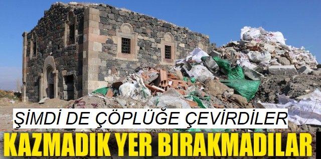 Erzurum’da Tarihi Kilise Çöplerin Arasında Kaldı