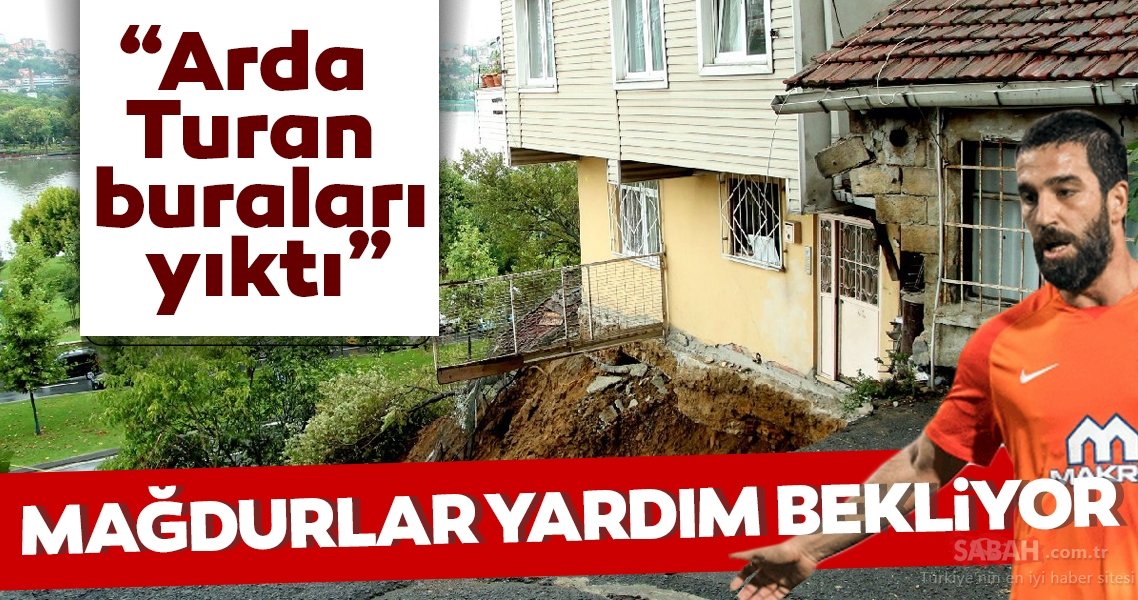 Yıkılma tehlikesine rağmen o evlerde yaşıyorlar... "Arda Turan buraları yıktı"