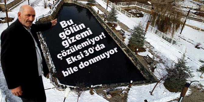 Erzurum'da gizemli göl: Donmuyor