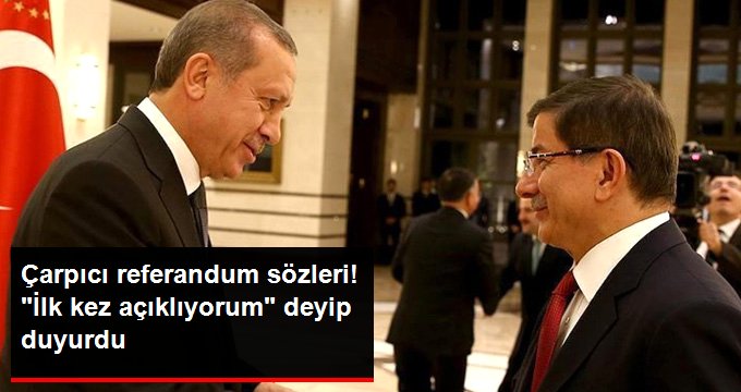 Davutoğlu'ndan çarpıcı referandum sözleri: Bunu anlatacak televizyon bulamadım