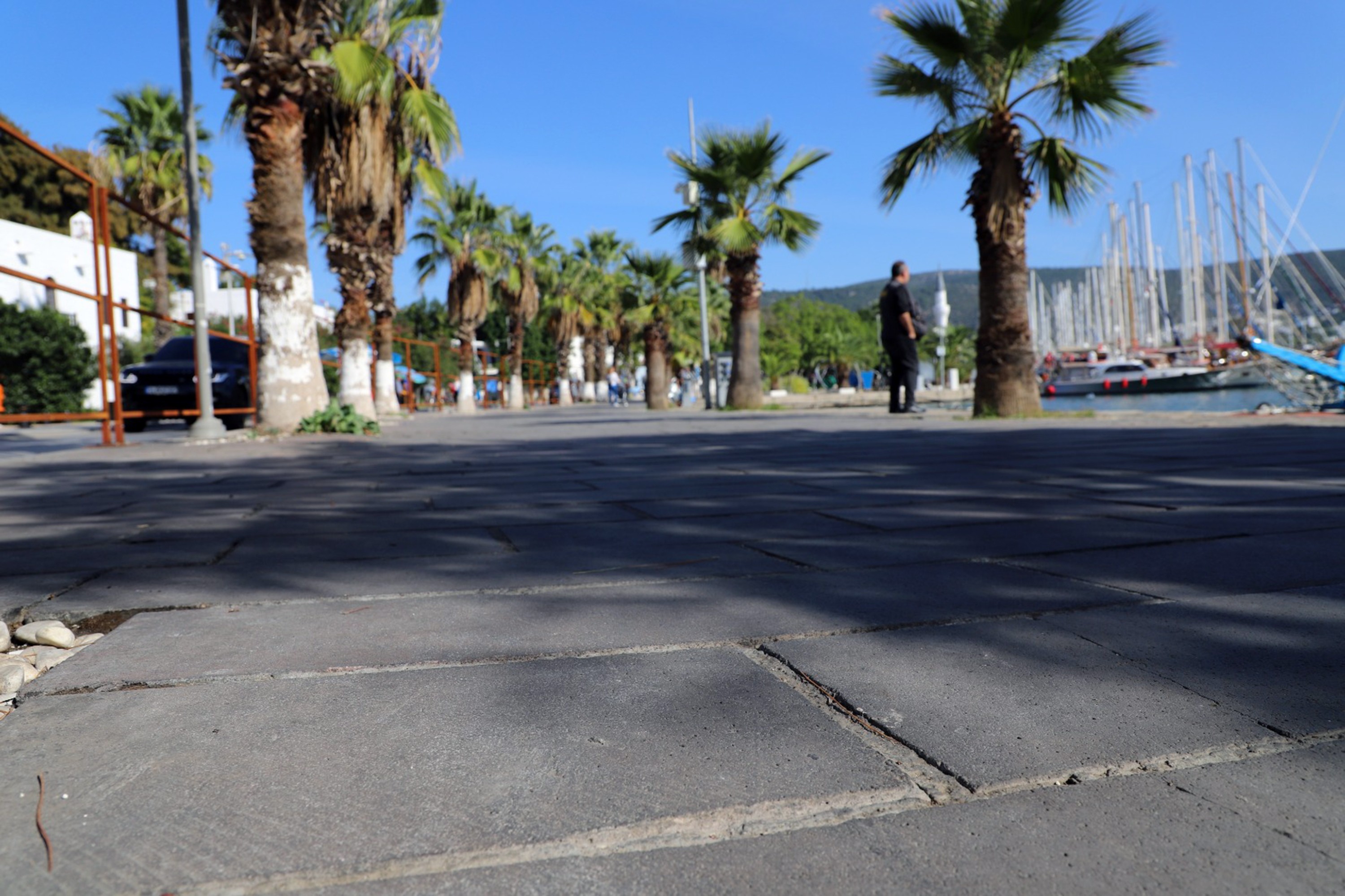 Bodrum Limanına Andezit taşı