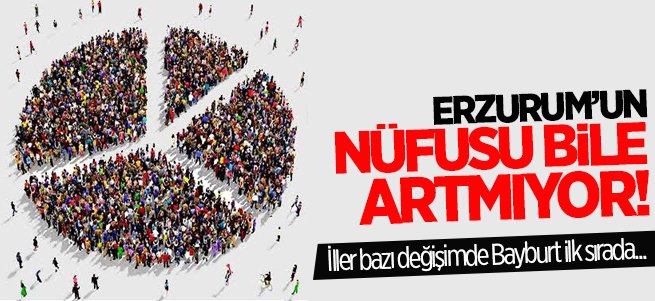 Erzurum nüfus artış oranlarına bölgede 5'inci oldu