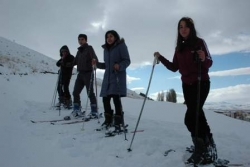 Erzurum'da kayak sezonunu açtılar