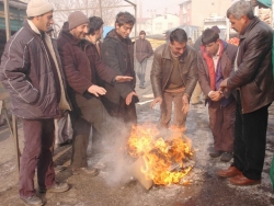 Erzurum'da donduran soğuklar!