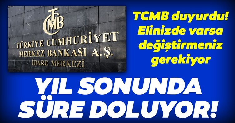 Yeni Türk Lirası banknotları değiştirmek için son gün 31 Aralık