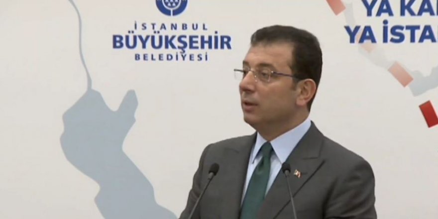 İBB Başkanı Ekrem İmamoğlu'ndan Kanal İstanbul açıklaması