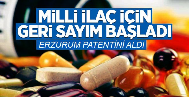 Erzurum,Türkiye’nin ilk milli ilacı patentini aldı