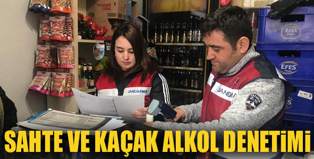 Erzurum'da sahte ve kaçak alkol denetimi