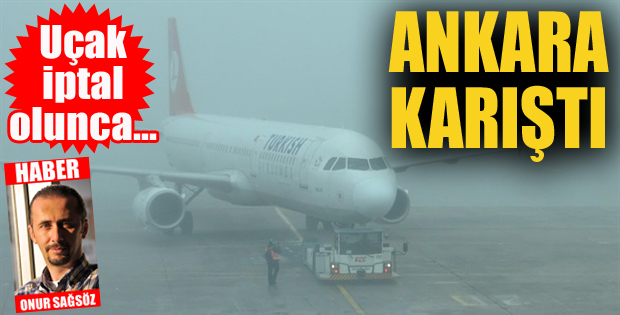 Erzurum'a Uçak iptal olunca...