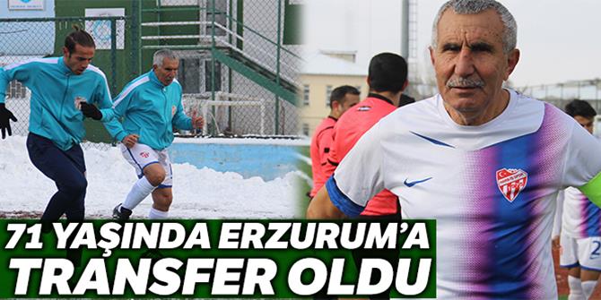 71 yaşındaki futbolcu Erzurum'a transfer oldu