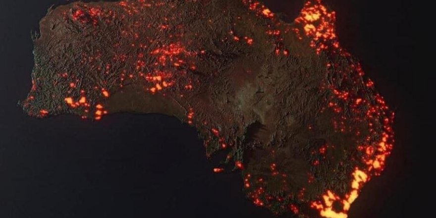 NASA Avustralya'daki yangını böyle görüntüledi