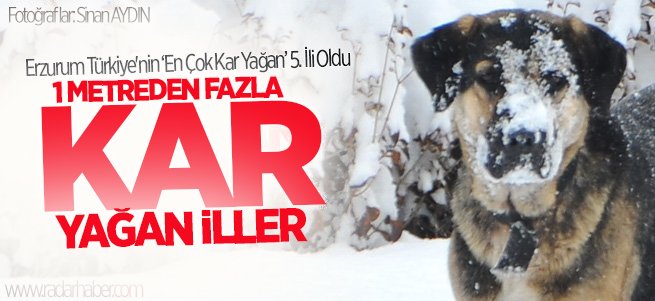 Erzurum ‘En Çok Kar Yağan’ 5. İl Oldu