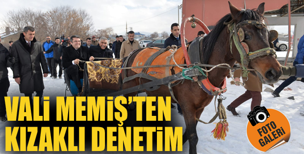 Erzurum Valisi Memiş'ten kızaklı denetim