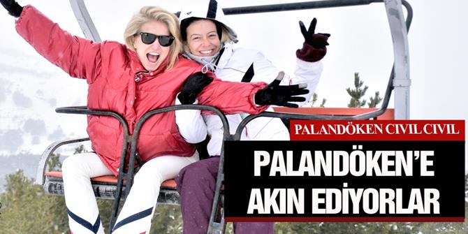 Büyükşehirlerin stresini Palandöken'de atıyorlar