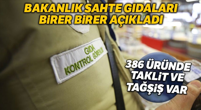 Bakanlık gıdada sahtecilik yapan markaları paylaştı