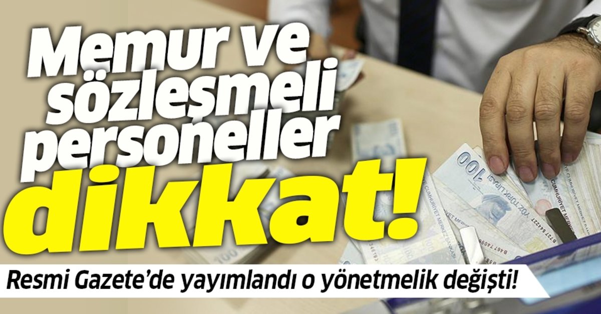 Devlet memurları ve sözleşmeli personeller dikkat! Yemek ücreti yönetmeliğinde değişiklik