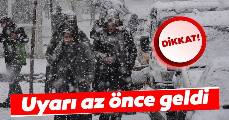 Meteoroloji'den yağmur ve kar uyarısı