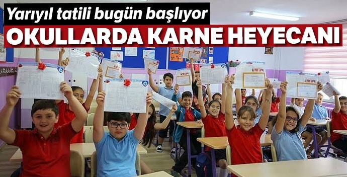 Yarıyıl tatili bugün başlıyor