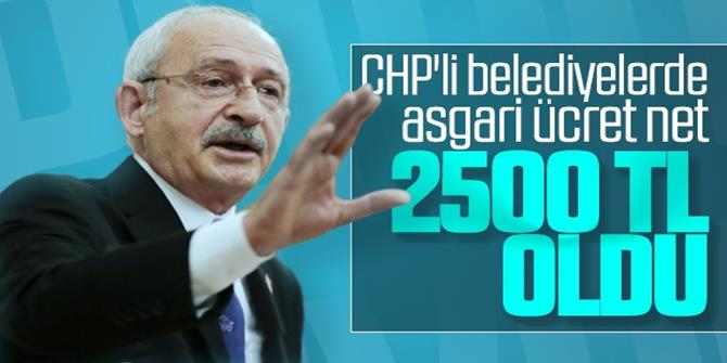 CHP'li belediyelerde 2020 asgari ücret belli oldu