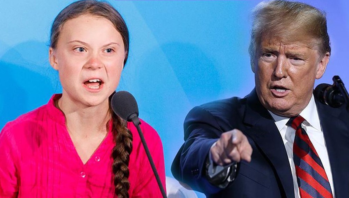 Trump ile Greta Thungerg'in tartışması gündem oldu