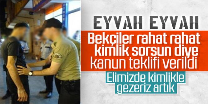 Bekçilerin görevlerine ilişkin düzenlemeler içeren kanun teklifi TBMM'de