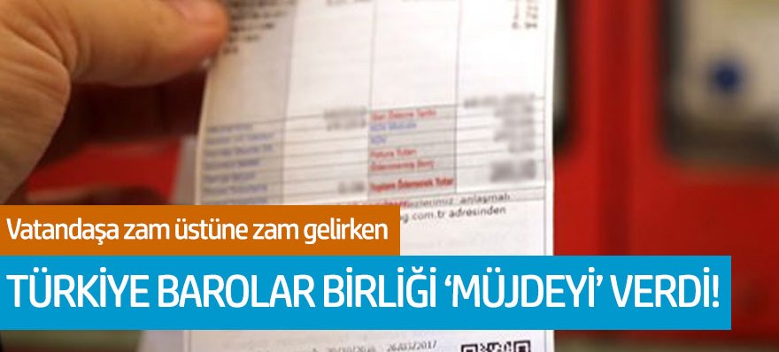 Türkiye Barolar Birliği'nden indirimli elektrik açıklaması